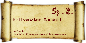 Szilveszter Marcell névjegykártya